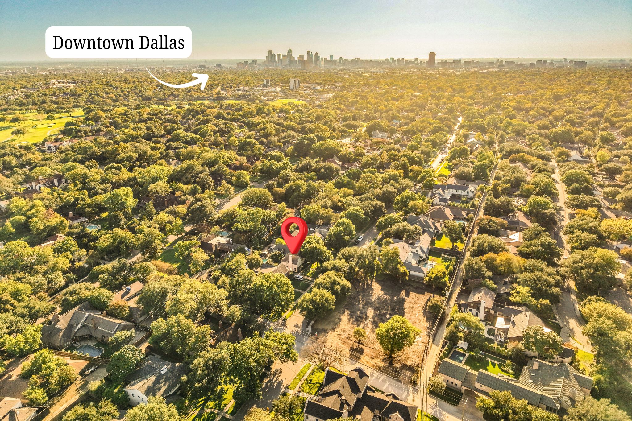 Lakewood streetscape near 6826 Lakeshore Drive, Dallas
